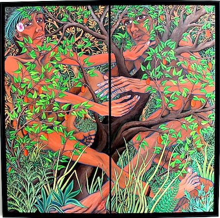 Gabriel Heimler and Anna Proc | Union Tree 126 cm x 128cm || McAtamney Gallery and Design Store | Geraldine NZ